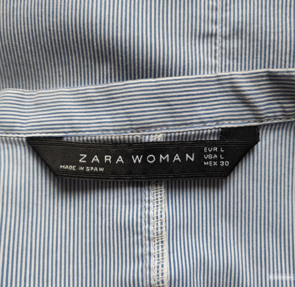 Блузка рубашка ZARA woman, маркировка L.