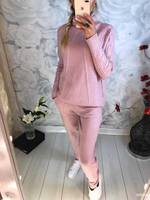 Вязаный костюм с горлом 42-48 размер