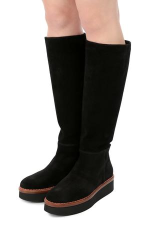 TODS демисезонные замшевые сапоги р.39