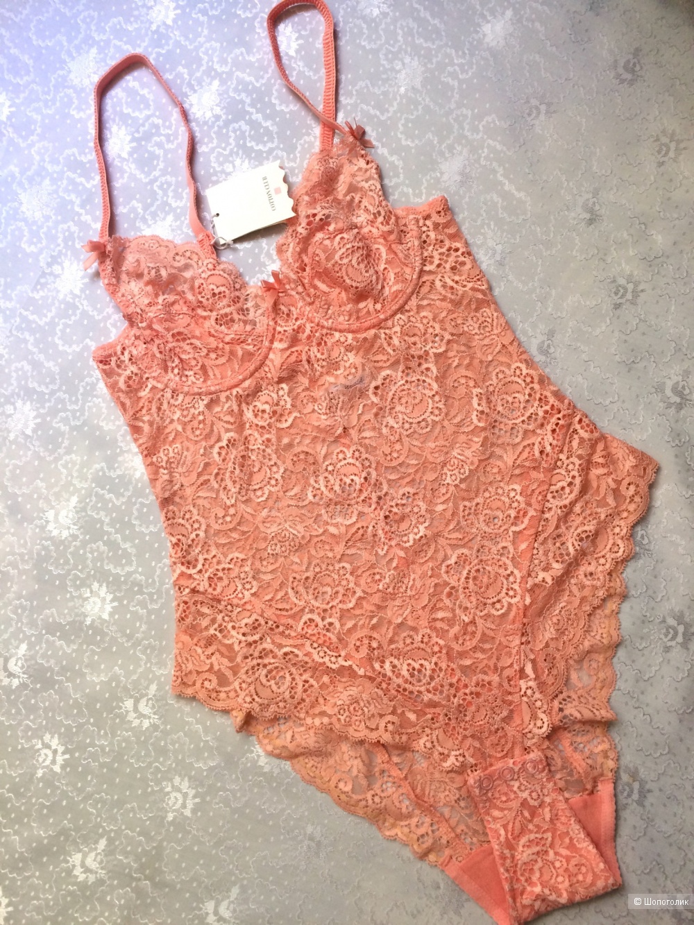 Кружевное боди Cotton Club 42-44/75B