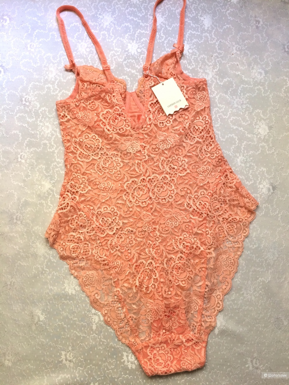 Кружевное боди Cotton Club 42-44/75B