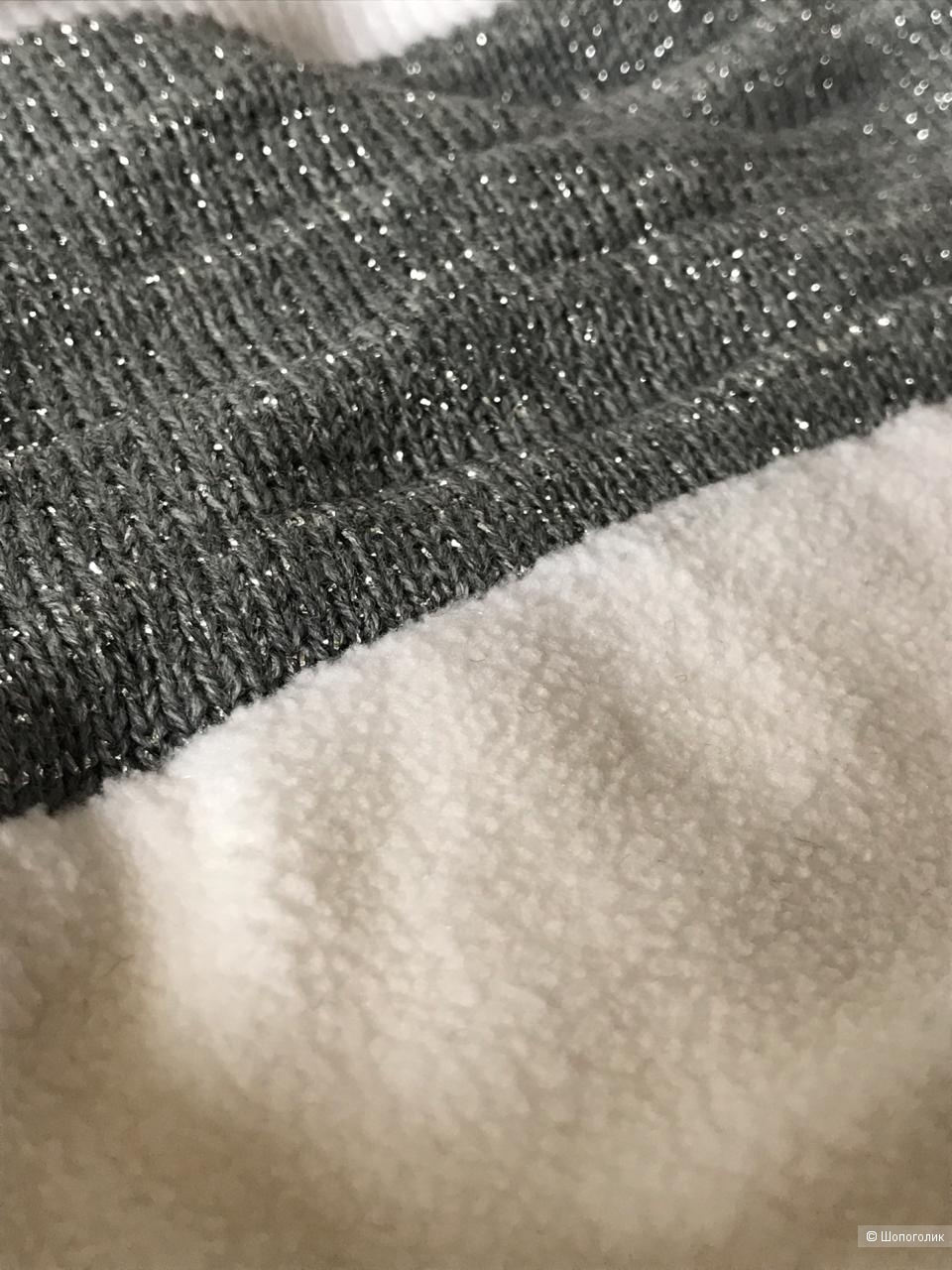 Шапка,шарф, перчатки. Полушерсть.