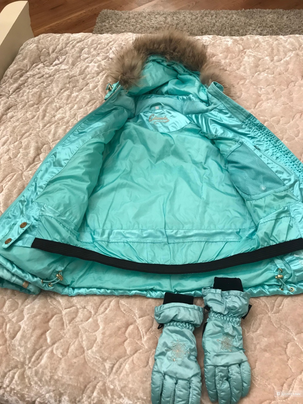 Горнолыжный костюм детский рост 140 производство Китай фабричный.
