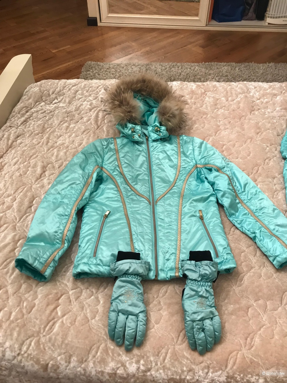 Горнолыжный костюм детский рост 140 производство Китай фабричный.