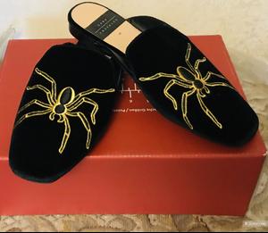 Туфли - мюли бархатные Zara 37 р