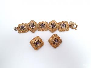 Набор клипсы и браслет UTERQUE