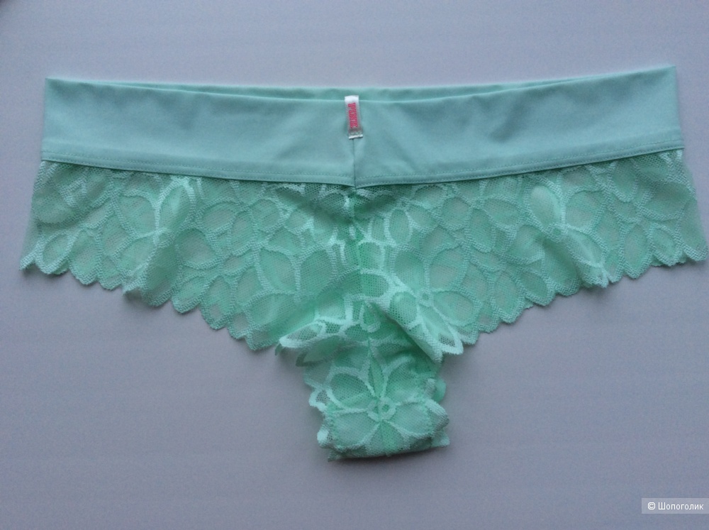 Комплект Victoria's Secret, бюстгальтер 36D и трусики M, мятный цвет