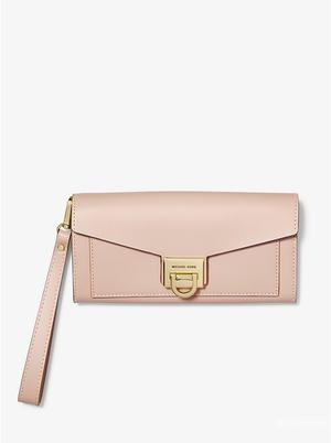 Клатч MICHAEL MICHAEL KORS. Manhattan Large Viola Leather.