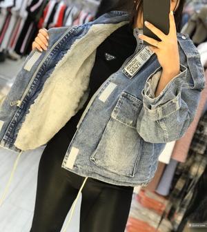 Джинсовая куртка Jeans, oversize.
