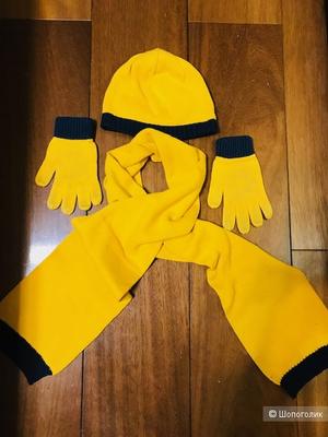 Комплект Dpam шапка+шарф- 7-9 лет