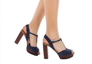 Синие кожаные босоножки SEE BY CHLOE, 39 размер (маломерки)