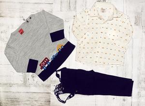 Комплект: рубашка, джемпер и брюки с подтяжками,  Bebus, рост 74-80 см