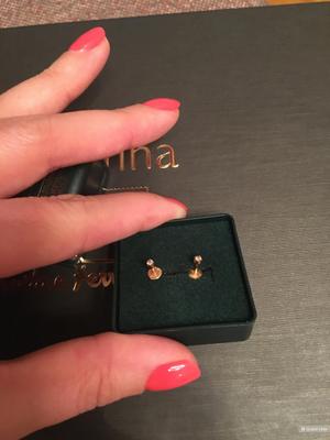 Серьги Адамас, one size