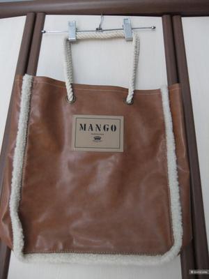 Сумка-шоппер бренд Mango