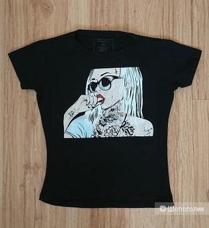 Футболка с принтом раз.40-42