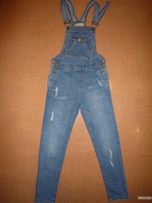 Джинсовые комбинезон Zara 128 см