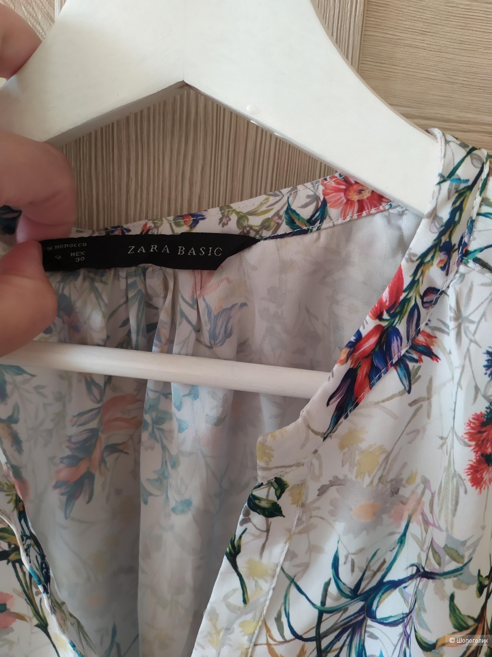 Блуза в цветок  Zara Basic M