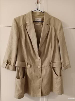 Жакет льняной / пиджак NELVA, 50-52 разм.