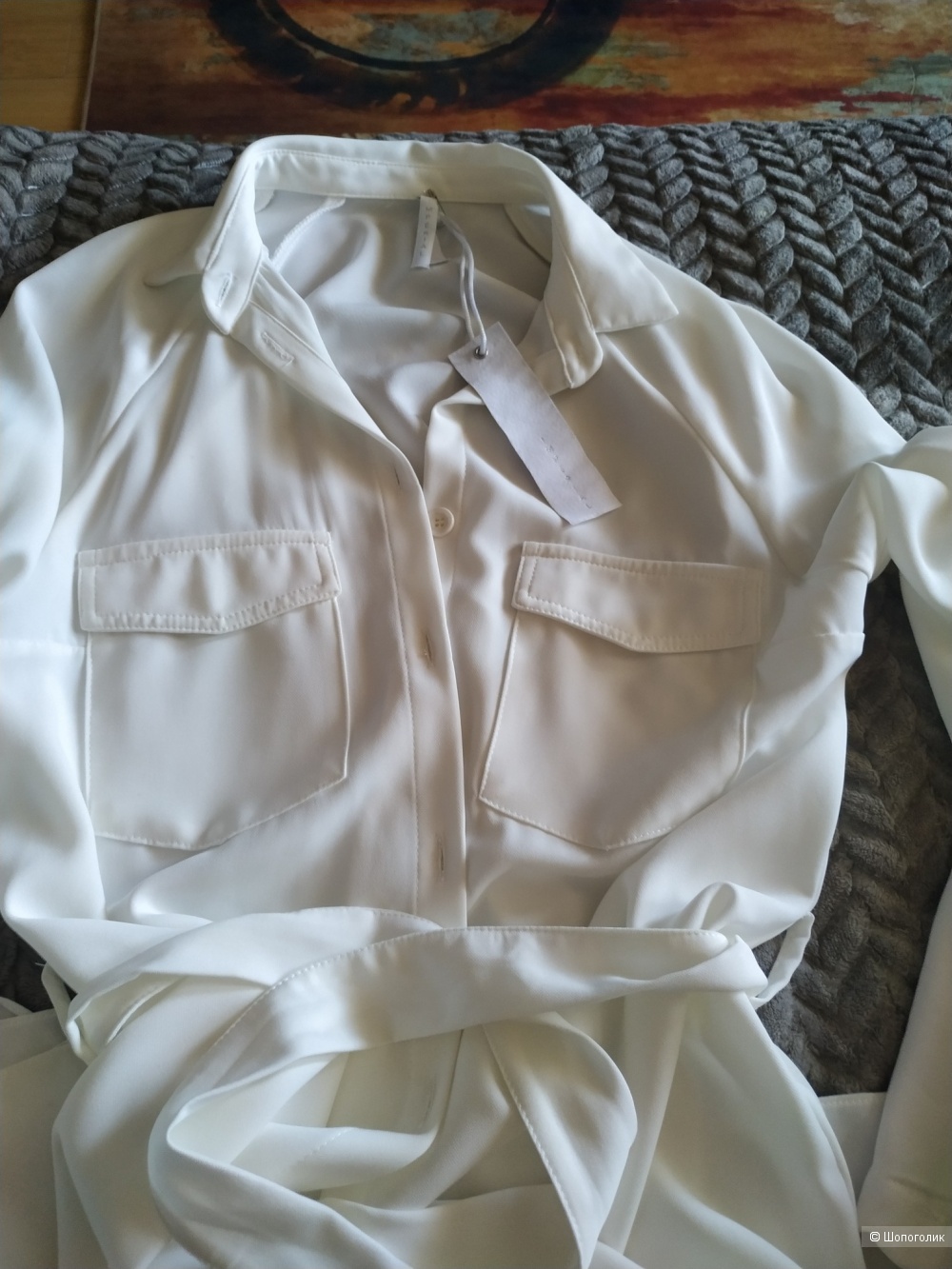 Платье-кардиган белое Imperial  размер М