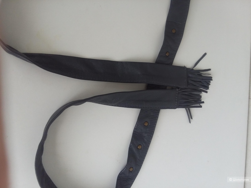 Кожаный пояс с камнями  P.A.R.O.S.H