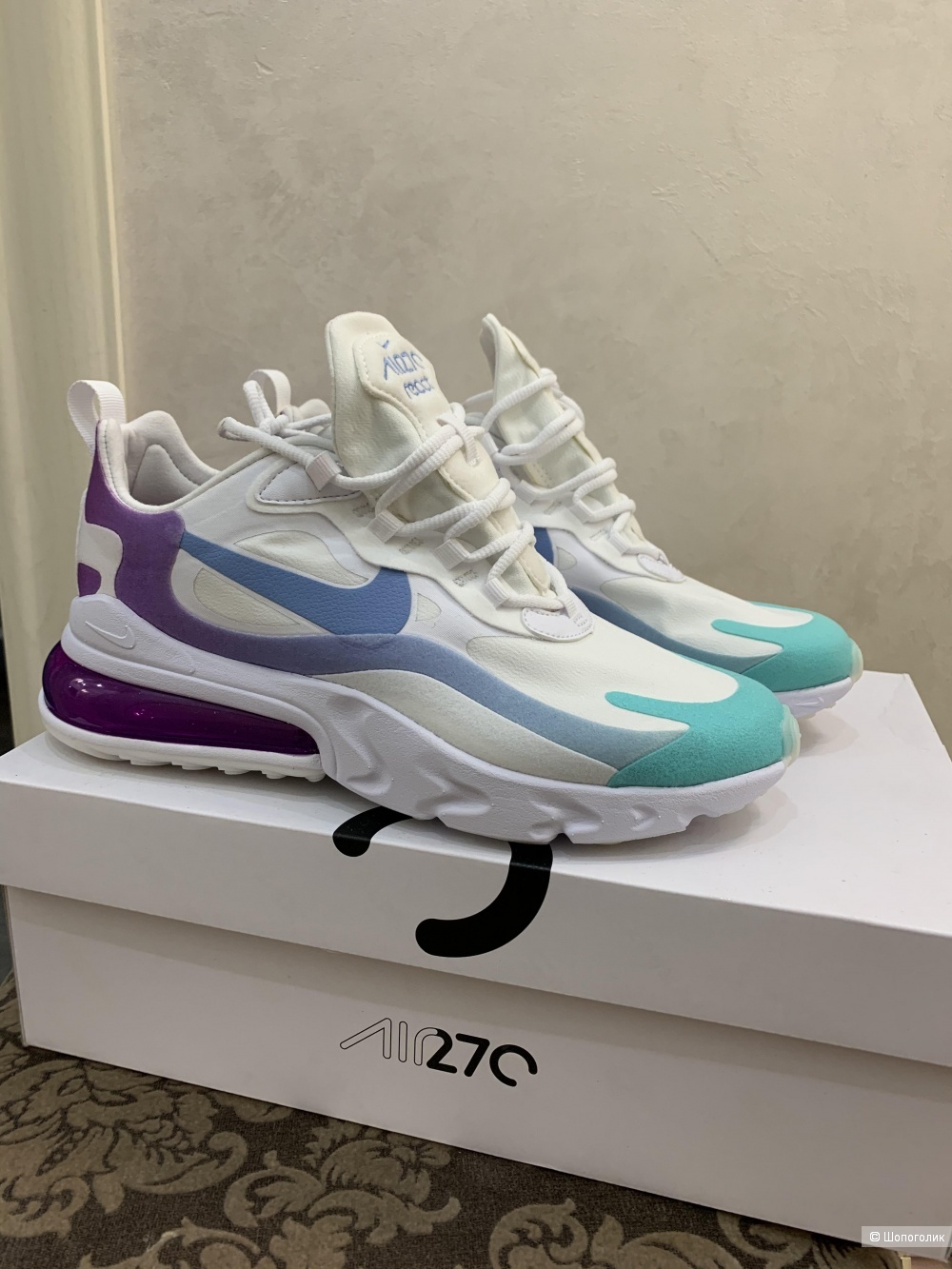 Кроссовки NIKE AIR MAX 270 REACT, размер 39.