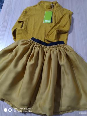 Комплект юбка happy kids +футболка jbc размер 128/134