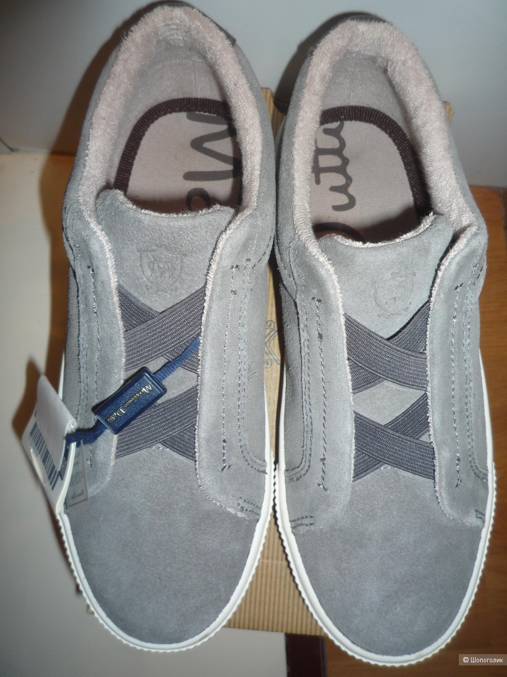 Замшевые кеды / слипоны Massimo Dutti 35 разме