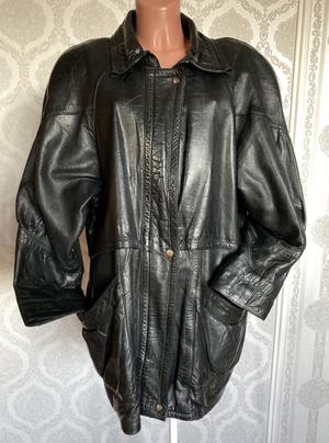 Куртка кожаная парка Brax размер 52-54