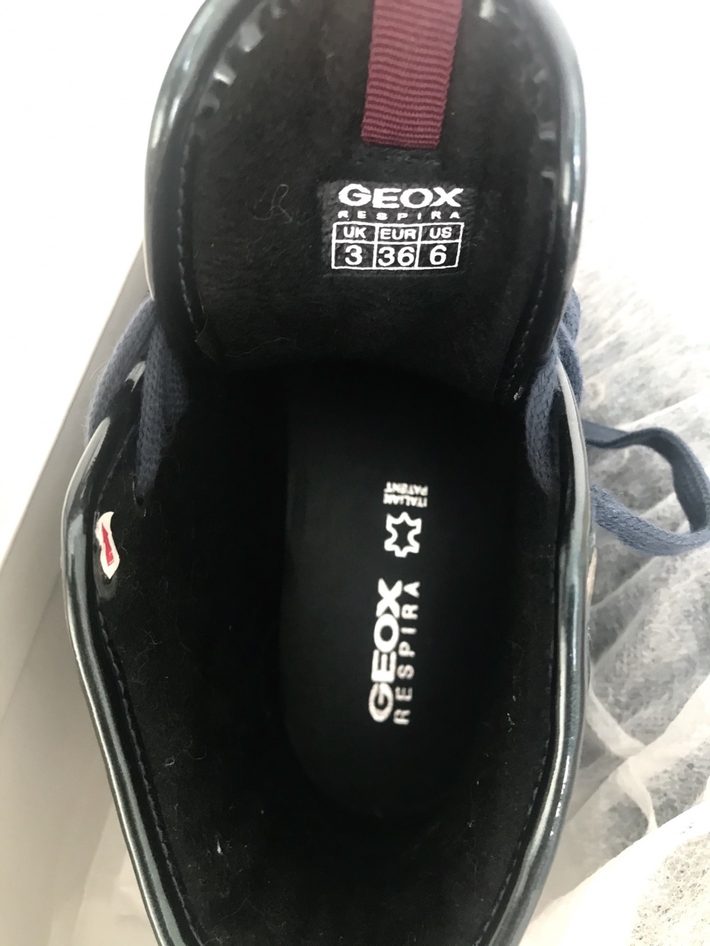 Высокие кроссовки GEOX, 36 размер