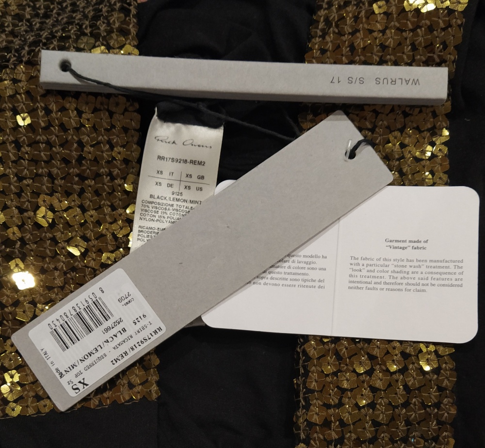 Rick Owens,платье - футболка, S