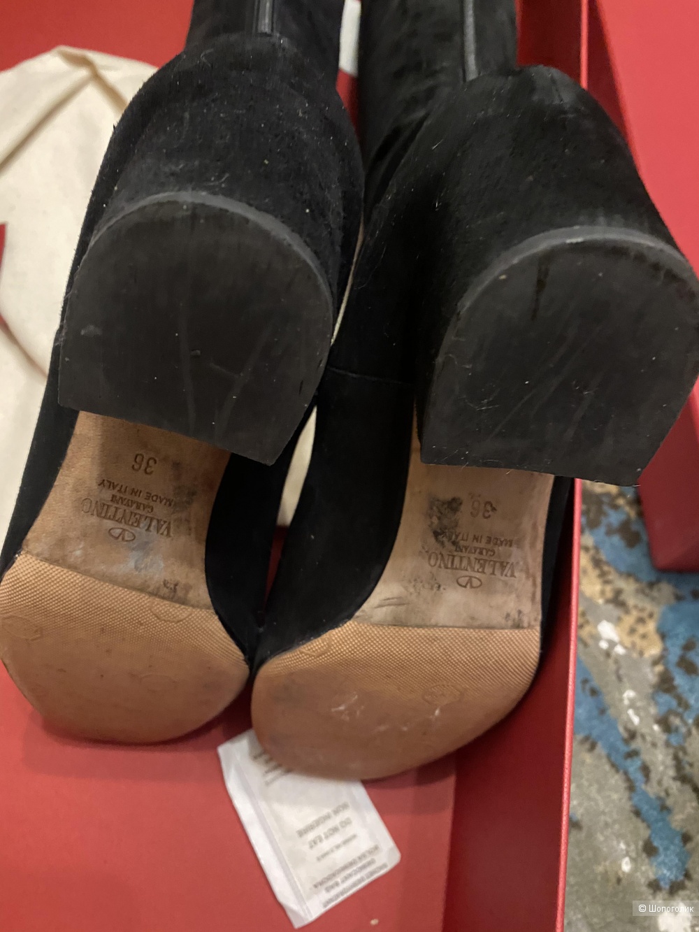 Сапоги ботфорты Valentino Garavani на 36