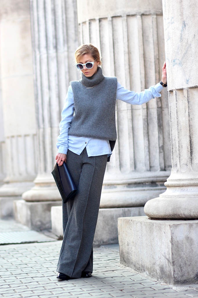 Брюки-палаццо  MARLBORO CLASSICS. размер 46+-