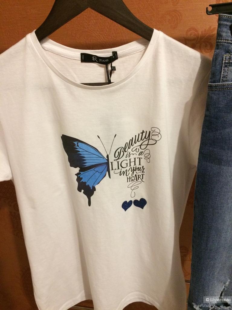 Сет Rinascimento футболка и джинсы размер 42-44