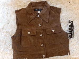 Замшевый жиле Clean Lines M-L