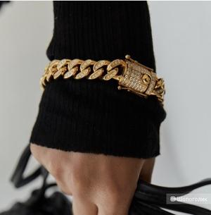 Браслет цепи в кристаллах