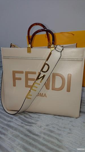 Женская кожаная сумка люксового качества Fendi