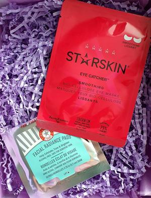Маска для кожи вокруг глаз Starskin и очищающие диски First Aid Beauty