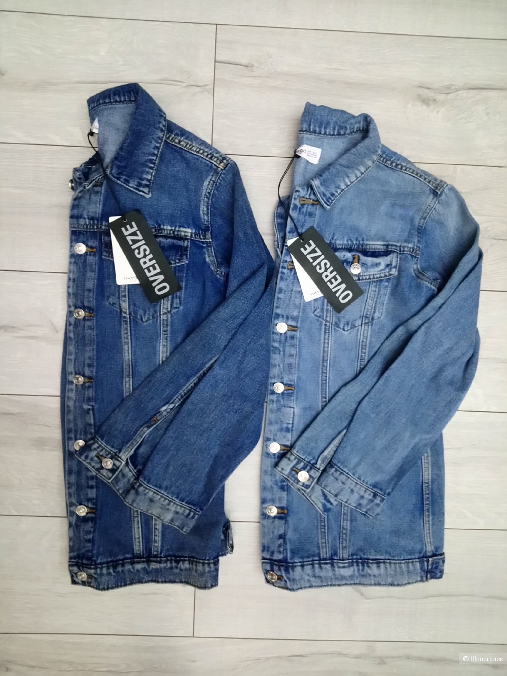 Джинсовая удлиненная куртка mango, оверсайз, размер S+-