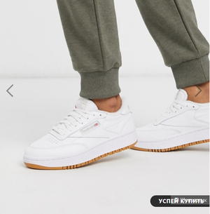 Кроссовки кожаные Reebok Classic Club c размер 36 (на 35)