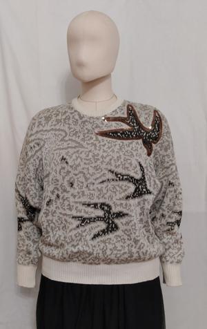 Свитер с ласточками, Libido, one size