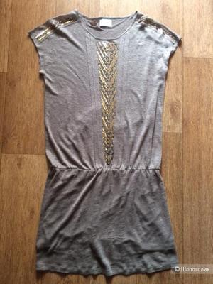 Платье льняное, SOFTGREY, р-р М (44-46)