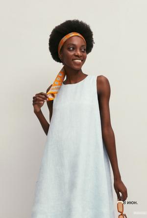 Льняное платье caliban, размер 46