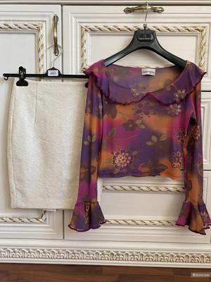 Сет из 2-х вещей: Юбка Zara + Блузка  Laura Casini S-XS