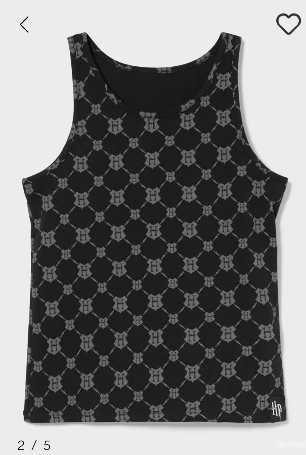 Сет: кроп-худи и топ Harry Potter р.164-170