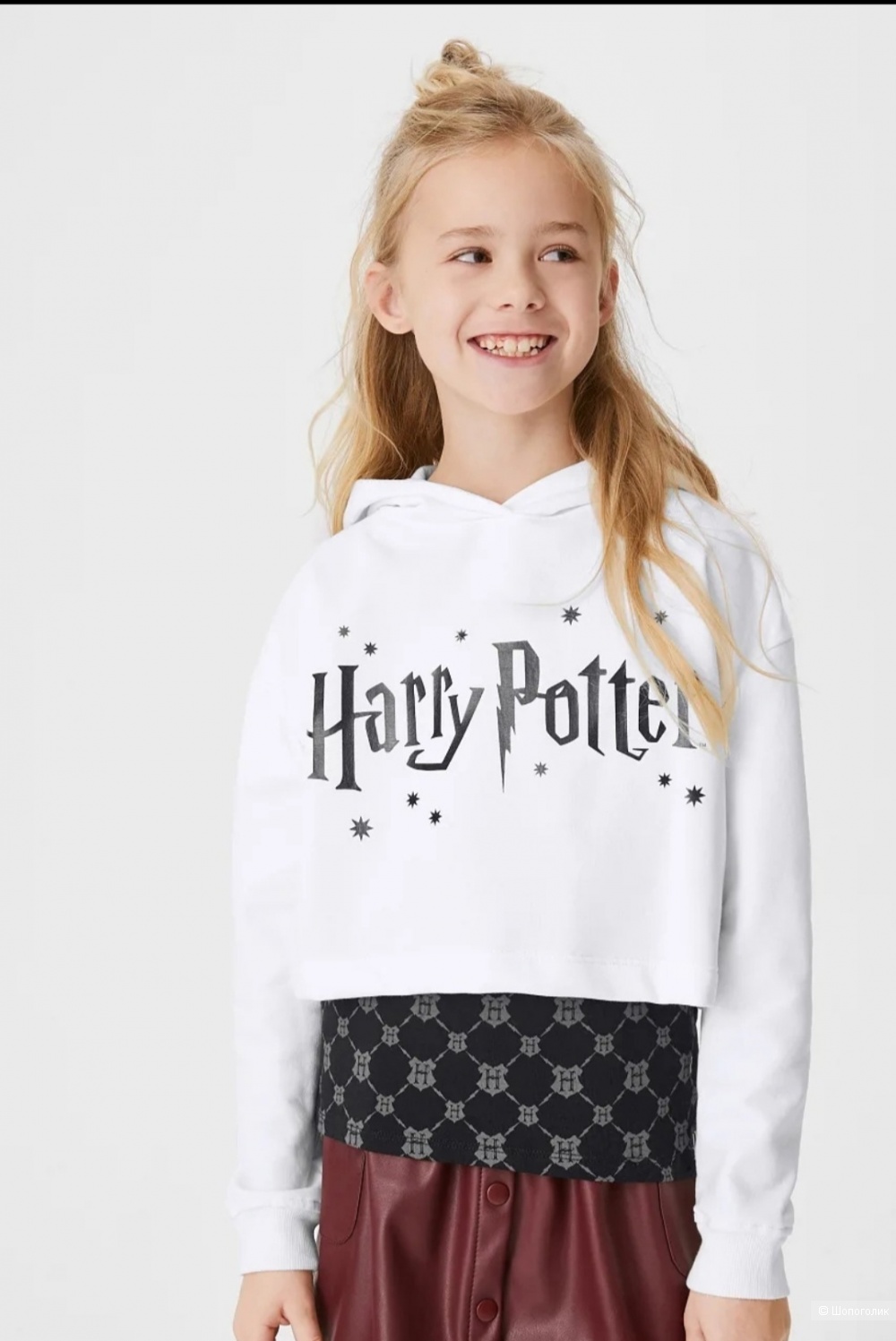 Сет: кроп-худи и топ Harry Potter р.164-170