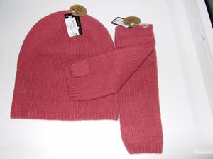 Шапка и перчатки 100% шесть/ангора