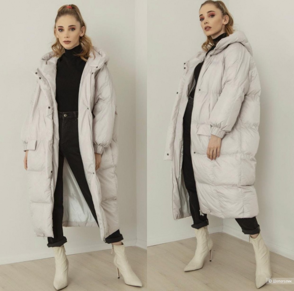 Пуховик пальто стеганый WOOKLAND, oversize