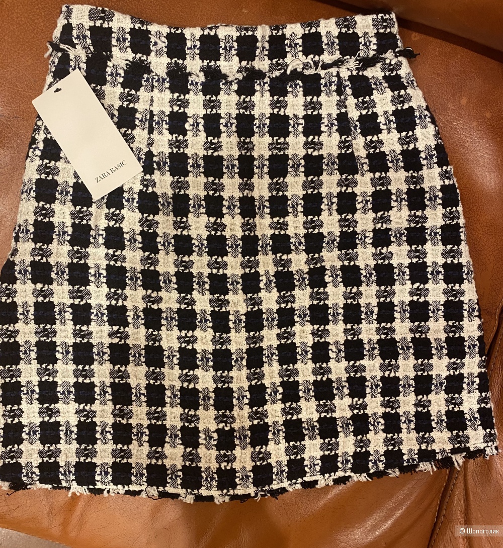Твидовая Юбка Zara XS