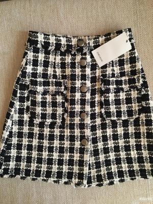 Твидовая Юбка Zara XS