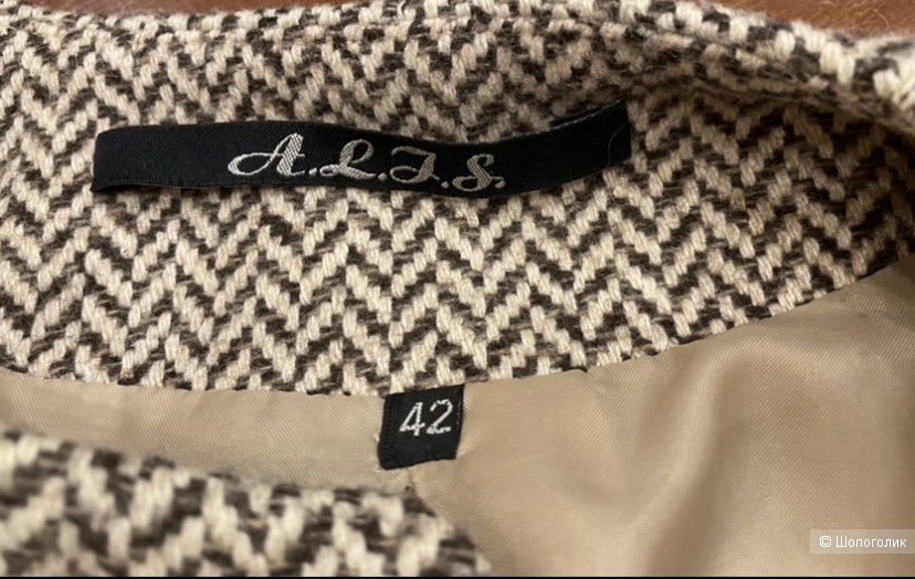 Шерстяное пальто ALGS 42 размер